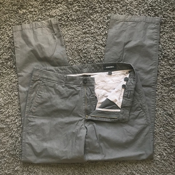 Bonobos Other - Bonobos Washed Gray Straight leg pants sz 33 x 30